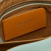 POSTINA® SMALL BAG IN PEPPERMINT GREEN HAMMERED LEATHER | Zanellato