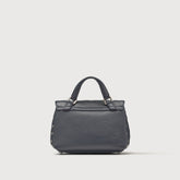 BABY POSTINA® MESSENGER BAG IN TUMBLED LEATHER DARK NAVY | Zanellato