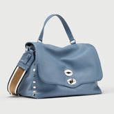 POSTINA® M IN BLUE SAMBUCO NOTTURNO HAMMERED LEATHER | Zanellato