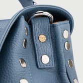 POSTINA® M IN BLUE SAMBUCO NOTTURNO HAMMERED LEATHER | Zanellato