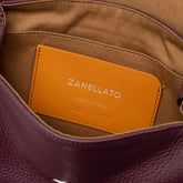 POSTINA® BABY IN VIOLET AMARENA MODENESE HAMMERED LEATHER | Zanellato