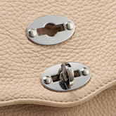 POSTINA® BABY BAG IN HAMMERED LEATHER PINK ROSE RO | Zanellato