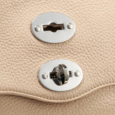 POSTINA® SMALL BAG IN HAMMERED LEATHER PINK ROSE RO | Zanellato