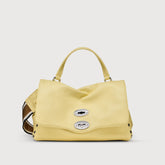 POSTINA® SMALL BAG IN HAMMERED YELLOW ZIBIBBO DI PANTELLERIA LEATHER | Zanellato