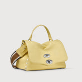 POSTINA® SMALL BAG IN HAMMERED YELLOW ZIBIBBO DI PANTELLERIA LEATHER | Zanellato