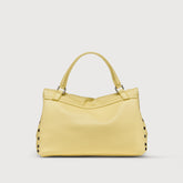 POSTINA® SMALL BAG IN HAMMERED YELLOW ZIBIBBO DI PANTELLERIA LEATHER | Zanellato