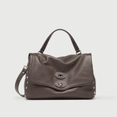 POSTINA® M IN BROWN MARENGO SMOOTH LEATHER - Smooth Leather Bags | Zanellato