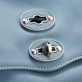 POSTINA® BABY BAG IN SMOOTH BLUE ZELANTE LEATHER | Zanellato