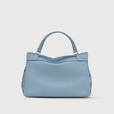 POSTINA® SMALL BAG IN SMOOTH BLUE ZELANTE LEATHER | Zanellato