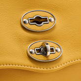 POSTINA® BABY BAG IN SMOOTH YELLOW SOLE LEATHER | Zanellato
