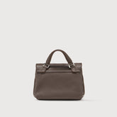 POSTINA® BABY BAG IN SMOOTH BROWN GIANDUIOTTO LEATHER | Zanellato