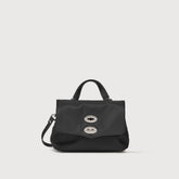 BORSA POSTINA® BABY IN TESSUTO BLACK BELGA - Borse in Pelle e Tessuto | Zanellato
