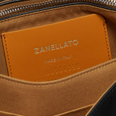 BORSA POSTINA® MEDIUM IN TESSUTO BLACK BELGA | Zanellato