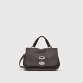 BORSA POSTINA® BABY IN TESSUTO BROWN NOCE DI SORRENTO - Borse in Pelle e Tessuto | Zanellato