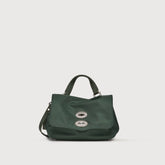 BORSA POSTINA® BABY IN TESSUTO GREEN COBRA REALE - Borse in Pelle e Tessuto | Zanellato
