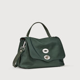 BORSA POSTINA® SMALL IN TESSUTO GREEN COBRA REALE - Borse in Pelle e Tessuto | Zanellato