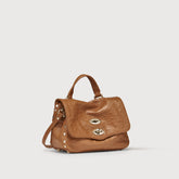 POSTINA® BABY LEATHER BAG IN CACTUS CUOIO ROMANO | Zanellato