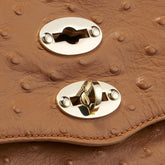 POSTINA® BABY LEATHER BAG IN CACTUS CUOIO ROMANO | Zanellato