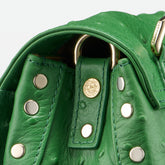 POSTINA® BABY LEATHER BAG IN CACTUS GREEN CORTE DEI GRECI | Zanellato