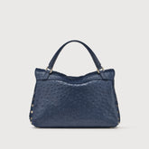 POSTINA® SMALL BAG IN CACTUS BLUE GLASS BLOWN LEATHER | Zanellato