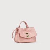 POSTINA® BABY BAG IN CACTUS PINK PANAMA LEATHER | Zanellato