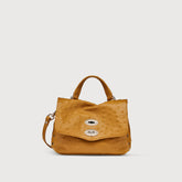 POSTINA® BABY BAG IN CACTUS YELLOW LEATHER FROM THE SICILY BARN | Zanellato