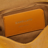 POSTINA® BABY BAG IN CACTUS YELLOW LEATHER FROM THE SICILY BARN | Zanellato