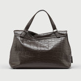 POSTINA® M IN BROWN ESPRESSO PRINTED LEATHER | Zanellato