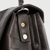 POSTINA® S IN BROWN ESPRESSO PRINTED LEATHER | Zanellato