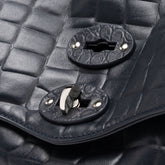 POSTINA® S IN BLUE ORIONE PRINTED LEATHER | Zanellato