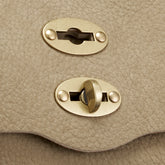 BABY POSTINA® MESSENGER BAG IN NUBUCK LEATHER GREY VOLTOLINA | Zanellato