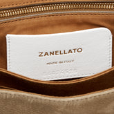 SMALL POSTINA® MESSENGER BAG IN NUBUCK LEATHER GREY VOLTOLINA | Zanellato