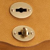 SMALL POSTINA® MESSENGER BAG IN NUBUCK LEATHER BROWN BRANDY | Zanellato