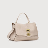 BORSA POSTINA® SMALL IN NABUK BEIGE MALVA - Postina® | Zanellato