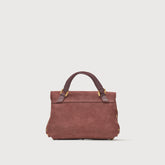 BABY POSTINA® MESSENGER BAG IN NUBUCK LEATHER RED BARBERA | Zanellato