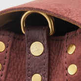 BABY POSTINA® MESSENGER BAG IN NUBUCK LEATHER RED BARBERA | Zanellato