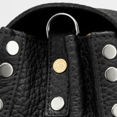 BORSA POSTINA® SMALL IN PELLE MARTELLATA BLACK NERO - Black Nero | Zanellato