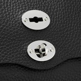 BORSA POSTINA® SMALL IN PELLE MARTELLATA BLACK NERO - Black Nero | Zanellato
