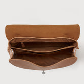 BORSA POSTINA® MEDIUM IN PELLE MARTELLATA BROWN AMARETTO - Brown Amaretto | Zanellato