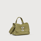BORSA POSTINA® BABY IN PELLE MARTELLATA GREEN CANALETTO - TEST ALLOWED DISCOUNT | Zanellato