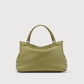 SMALL POSTINA® BAG IN HAMMERED LEATHER GREEN CANALETTO - Green Canaletto | Zanellato