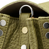 SMALL POSTINA® BAG IN HAMMERED LEATHER GREEN CANALETTO - Green Canaletto | Zanellato