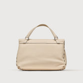 POSTINA® SMALL BAG IN HAMMERED LEATHER WHITE CARRARA | Zanellato