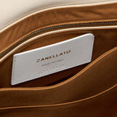 POSTINA® SMALL BAG IN HAMMERED LEATHER WHITE CARRARA | Zanellato