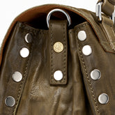 BORSA POSTINA® SMALL IN PELLE PLISSETTATA GREEN CACCIATORE - Green Cacciatore | Zanellato