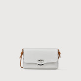 LETTERA® SMALL BAG IN HAMMERED GREY CARRARA LEATHER | Zanellato