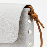 LETTERA® SMALL BAG IN HAMMERED GREY CARRARA LEATHER | Zanellato