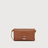 BORSA LETTERA® SMALL IN PELLE MARTELLATA BROWN CANALETTO - Pochette | Zanellato