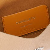 LETTERA® SMALL BAG IN HAMMERED LEATHER BROWN CANTUCCI | Zanellato