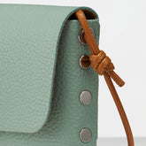 LETTERA® SMALL BAG IN PEPPERMINT GREEN HAMMERED LEATHER | Zanellato